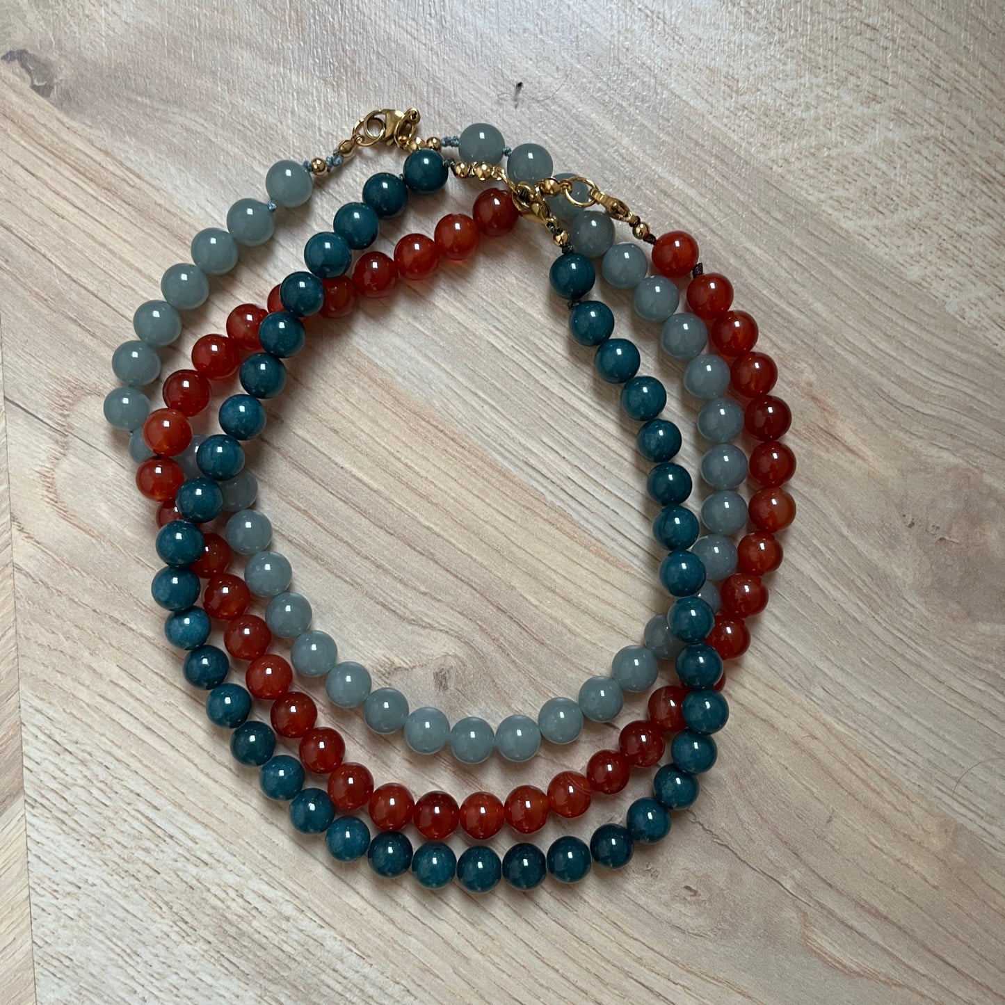 Collar Prades Azul Grisáceo