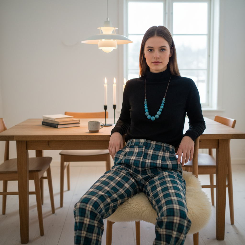 Collar cuentas océano