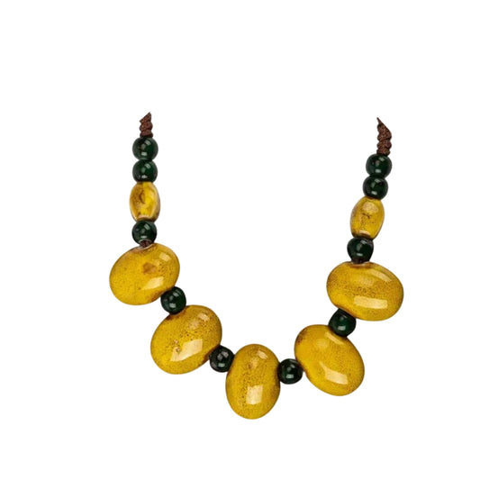 Collar Creta mostaza