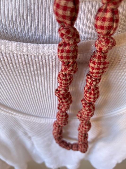 Collar Vichy Rojo