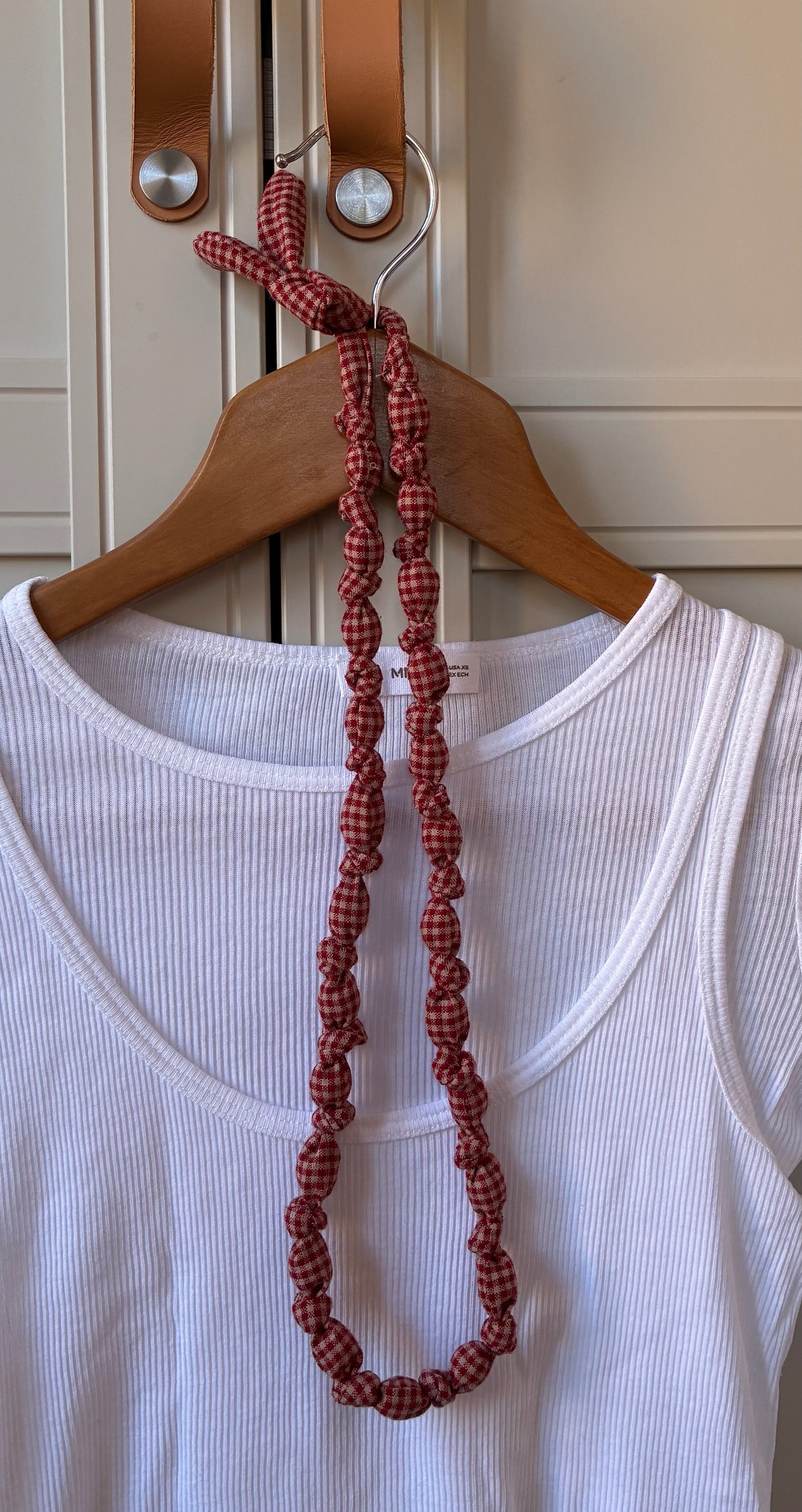 Collar Vichy Rojo