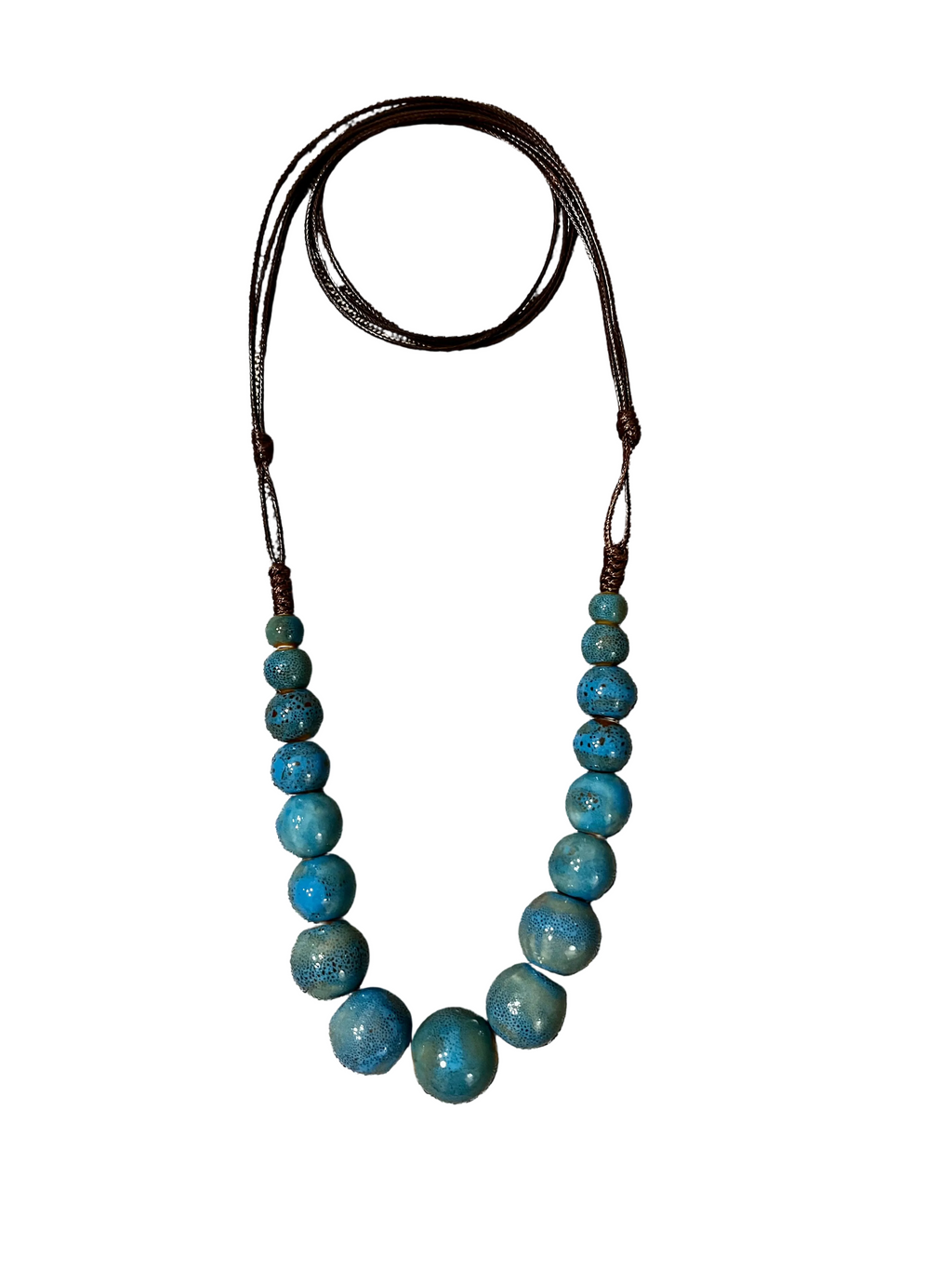 Collar cuentas océano