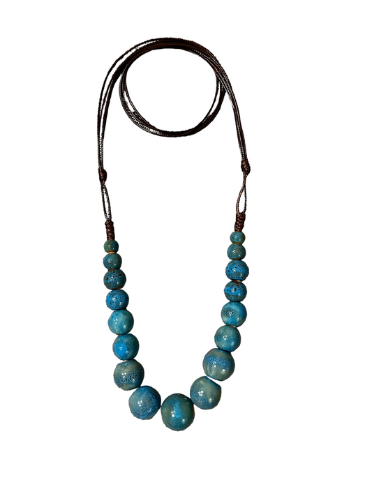 Collar cuentas océano