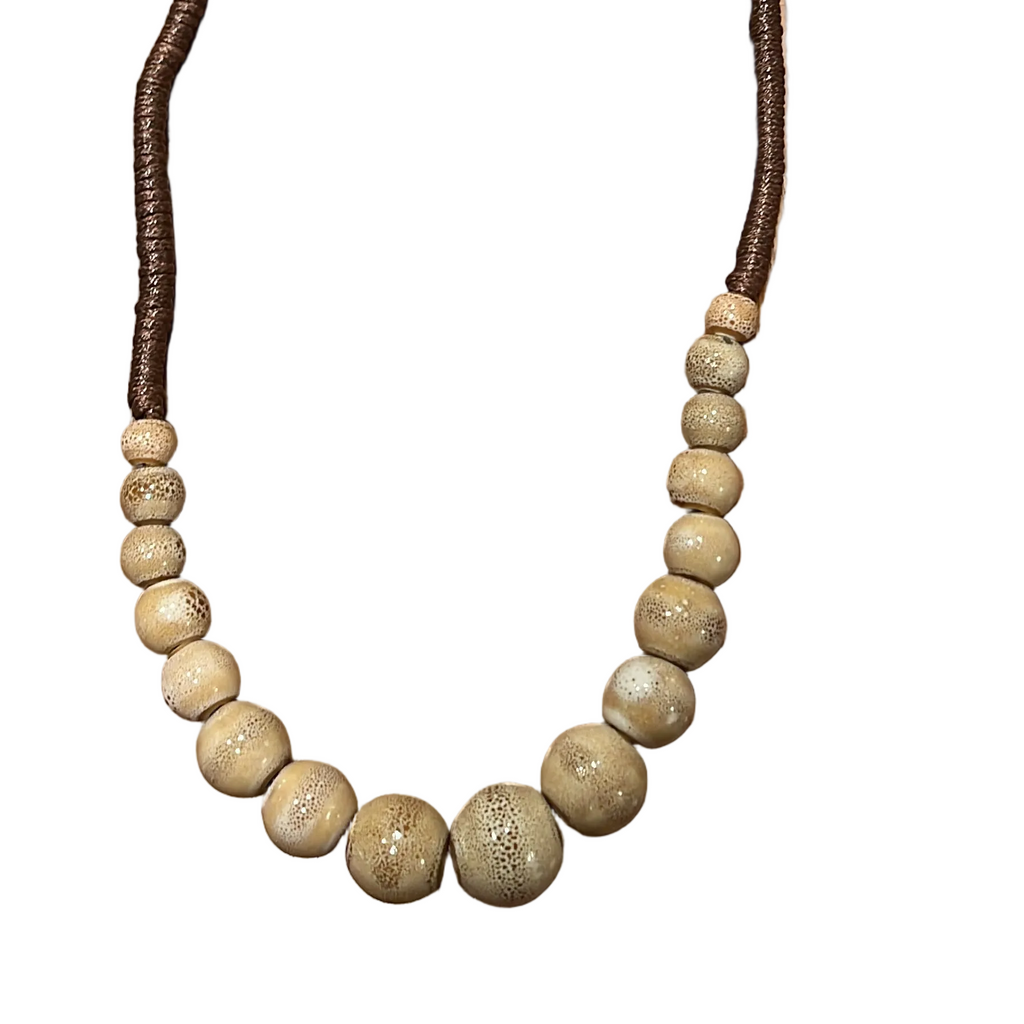 Collar cuentas piedra