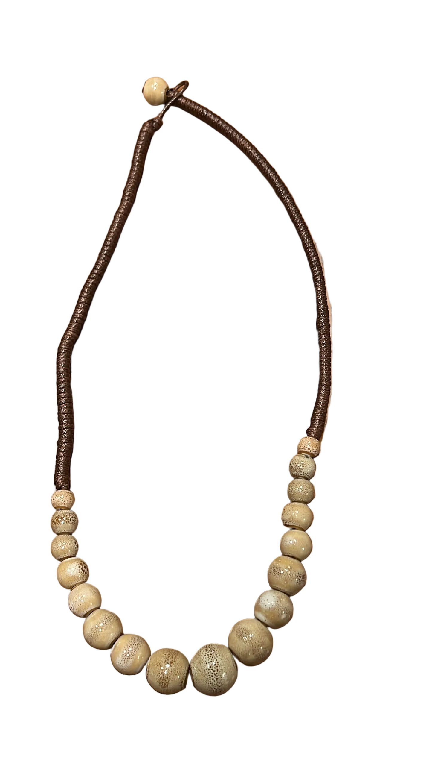 Collar cuentas piedra