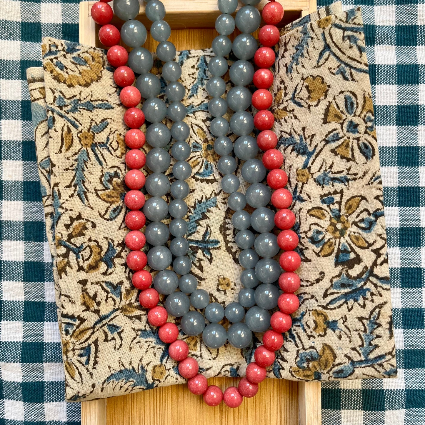 Collar Prades Mini Azul Grisáceo