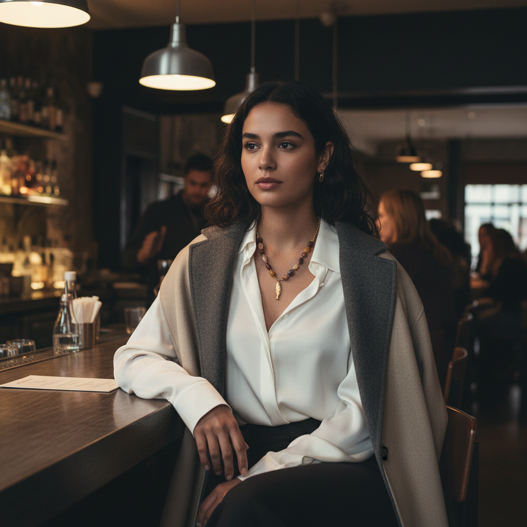 Collar con colgante pez